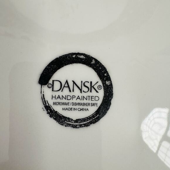 Dansk Ratatouille 10.5" Dinner Handpainted Plates Set 4 Eggplant Pepper Tomato - Picture 4 of 4